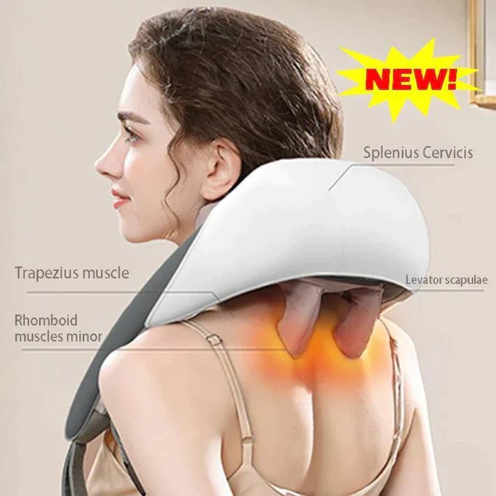 65% OFF – Electric Neck & Shoulder Massager for Instant Pain Relief